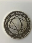 1 Troy Oz Silver International Trade Round .999 Fine Silver 31.1 Grams ITB