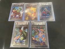 1992 Marvel Masterpieces Battle Spectra Set Joe Jusko Autograph BGS BAS Graded