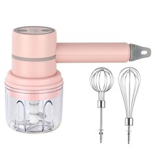 Wireless Portable Electric Food Mixer Hand Blender 3 Speeds Dough Blender