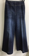 Me Em Jeans Blue Denim High Rise Wide Leg Stretch Size 26