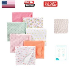 Unisex Babies' Flannel Receiving Blankets, Pack of 7