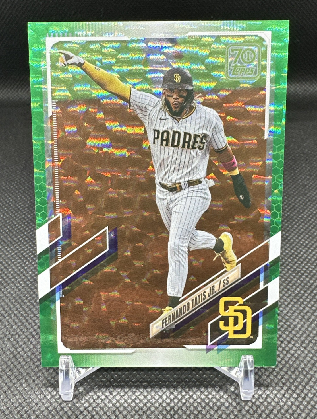 2021 Topps Fernando Tatis Jr  GREEN FOIL SP /499 San Diego Padres