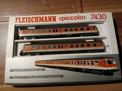 Spur N Dieselltriebzug 7430 von Fleischmann in OVP mit LED Lichtwechsel Weiß/rot