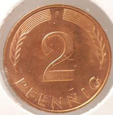 Germany, 1985-F, 2 Pfennig, KM106a, AU, NR, 12-29