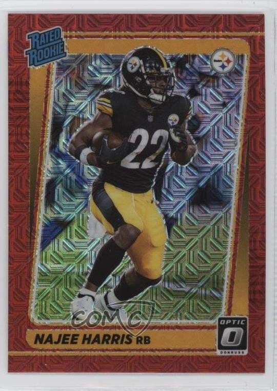 2021 Panini Donruss Optic Rated Rookie Red Mojo Prizm Najee Harris #213 10ps