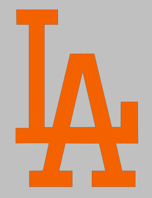 LA Dodgers Vinyl Decal Sticker - You choose color and size