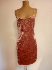 Vintage Forever 21 Velvet Spaghetti Strap Mini Size Large Pink