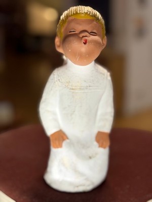   Süßer Original Jullar Singer Engel, 20 cm stehend   rar und neuwertig