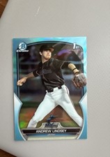 2023 Bowman Draft - Chrome Andrew Lindsey #BDC-18 Sky Blue Refractor (RC)