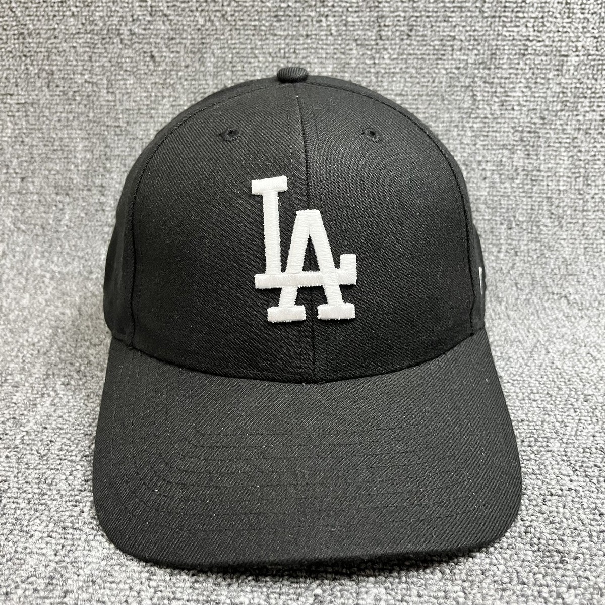 LA Dodgers '47 Brand MVP Hat Black White Adjustable Hook & Loop Strapback Cap