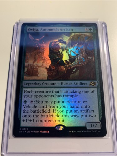 Oviya, Automech Artisan Foil Rare Aetherdrift MTG - Picture 2 of 3