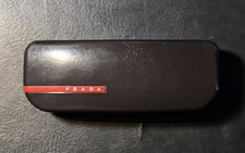 Prada Sport Hard Case Sun-Glasses   Eye-Glasses Smoke Black Snap Closure