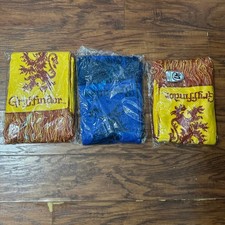 Harry Potter Gryffindor Scarf Lot Of 3 Knit Fringe Cosplay Costume Unused