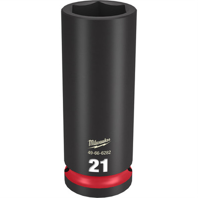 Milwaukee Tool SHOCKWAVE Impact Duty  1/2''Drive 21MM Deep 6 Point Socket