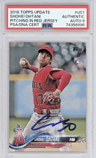 2018 TOPPS UPDATE SHOHEI OHTANI RED JERSEY US1 PSA 9 AUTO GRADE SIGNED AUTOGRAPH