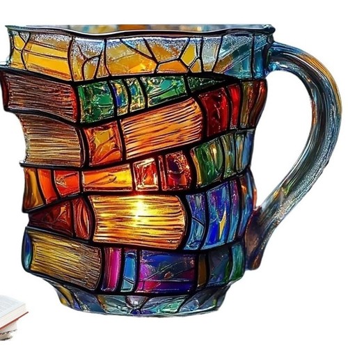 Hot-Selling Painted Book-Shaped Mug - New Colorful Coffee Cup - Picture 10 of 12