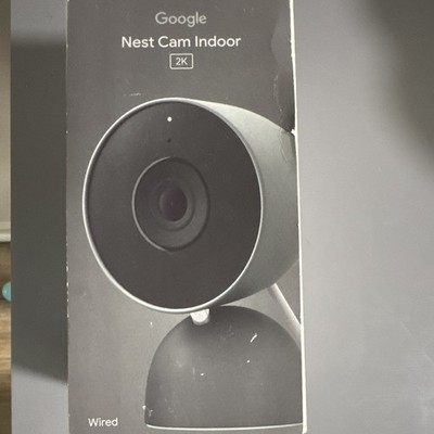 Google Nest Cam Indoor 2K HDR Wired Wi Fi IP Camera, Hazel, Google Home