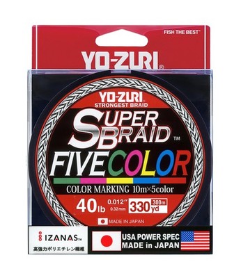 Super Braid 40LB 5 Color 330YD