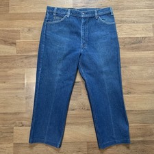 Vintage 80s Levi  s 509 Jeans Mens 36x36 Hemmed fit 35x25 USA Made Orange Tab