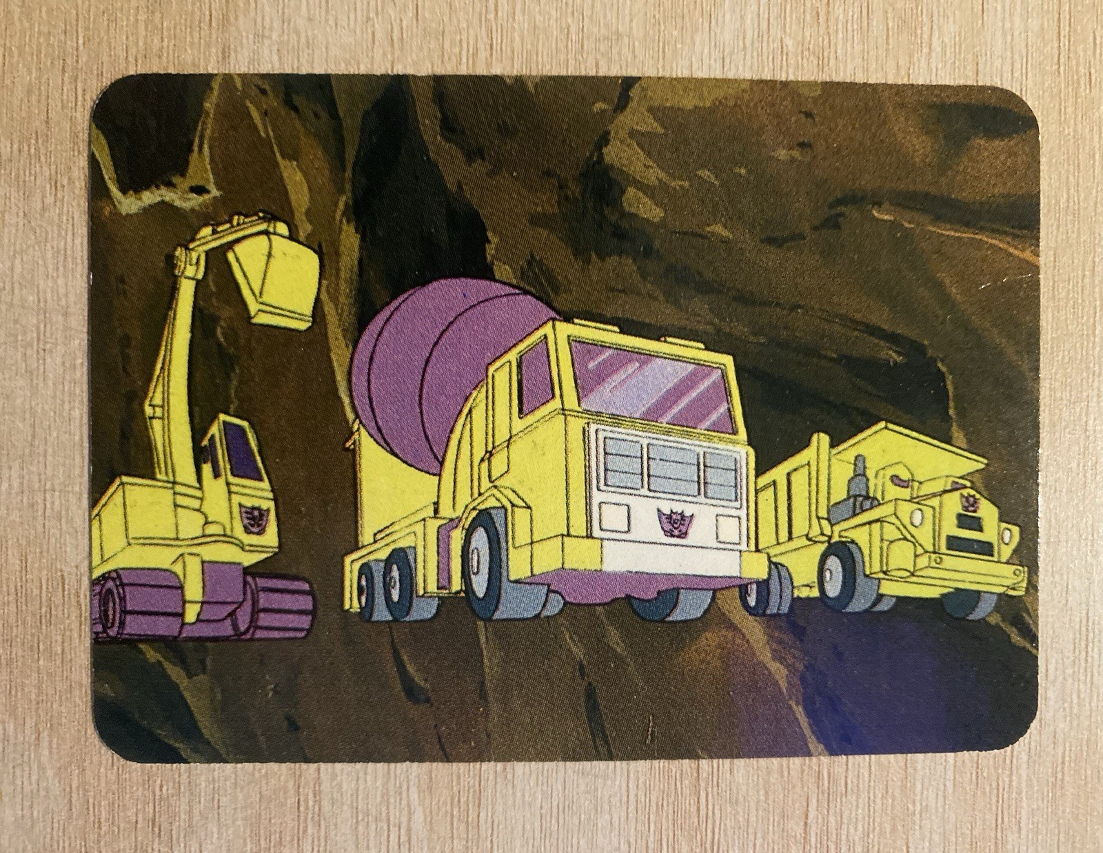 1985 Hasbro Transformers Action Trading Card #168 Constructicons Transformed