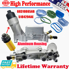 Aluminum Engine Oil Cooler Filter Housing For 2011-16 Chrysler Ram Dodge Jeep Us