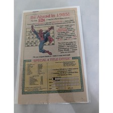 Vintage Printed Advert 1985 Marvel Comics Spider-Man Wall Art 10.25x6.5 0016