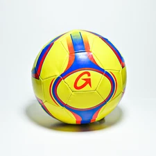 Soccer Ball Size 3 - Yellow Base - Perfect Gift for Kids (Age 2-8)