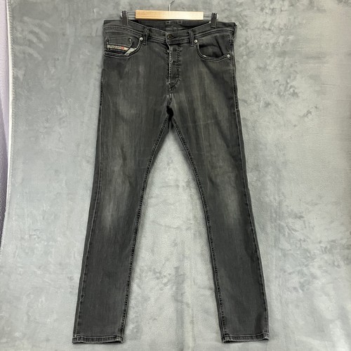 Diesel Tepphar Jeans Slim Carrot Fit Grau Stretch Größe W34 L32