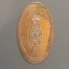 Uncommon F.A.O. Schwarz Smashed Elongated Pressed Penny - Toy Soldier