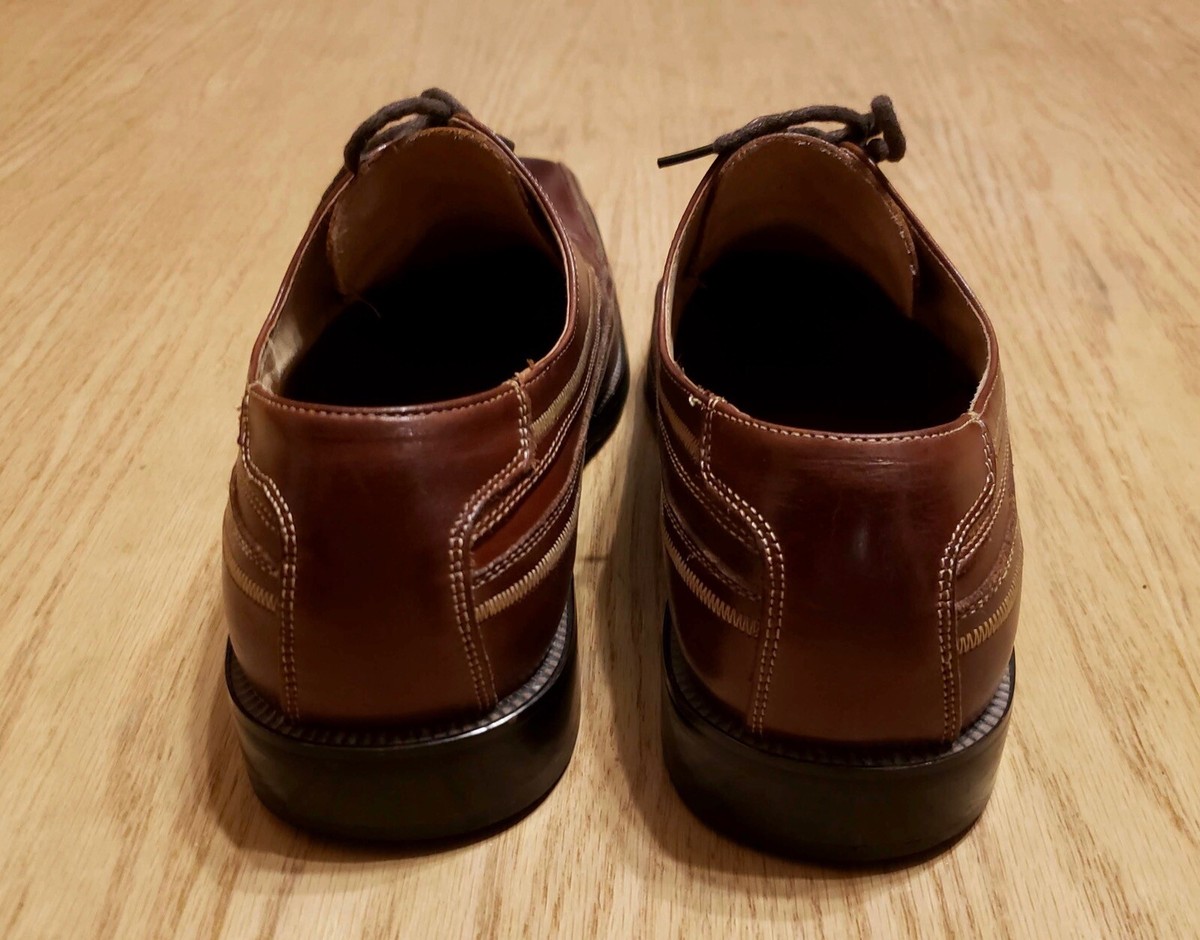 Mens Stacy Adams Hanson Brown Oxford Leather Dress Shoes Size 11 Mens Stacy Adams Hanson brown oxford leather dress shoes  main image 2