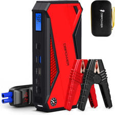 Portable Power Pack  Car Jump Starter - 1600A Peak - 18000mAh