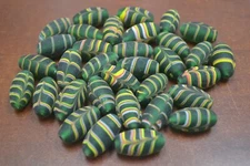 60+ PCS GREEN TUBE LAMPWORK GLASS GLASS BEADING BEADS #BD-836