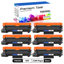 6PK TN830XL Toner Fit for Brother TN830 MFC-L2820DWXL MFC-L2900DW MFC-L2900DWXL