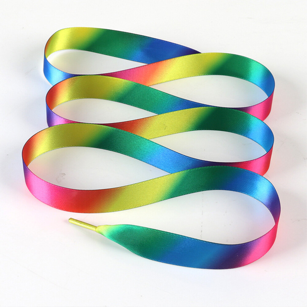 APL 2 paia lacci a nastro seta scarpa punta raso lacci