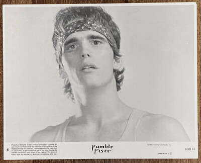 RUMBLE FISH Original Movie Mini Lobby Card Matt Dillon Coppola S E ...