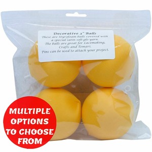 Handy Hands Decor Satin Covered Styrofoam Balls 3 4 Pkg Sbn3
