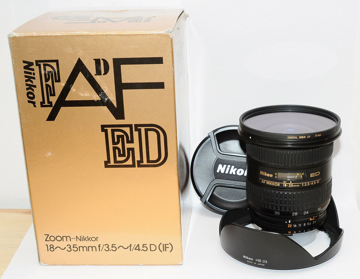 NIKON 18-35mm f3.5-4.5 D ED IF AF NIKKOR FULL FRAME Lens HB NIKON 18-35mm f3.5-4.5 D ED IF AF NIKKOR FULL FRAME Lens HB