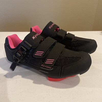 Kyedoo women's cycling shoes size 38 (US 7.5) PELOTON COMPATIBLE Delta clips New