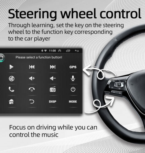 10.1" Rotatable Car Stereo Radio Android 11 Double 2DIN Touch Screen GPS Wifi - Picture 11 of 12