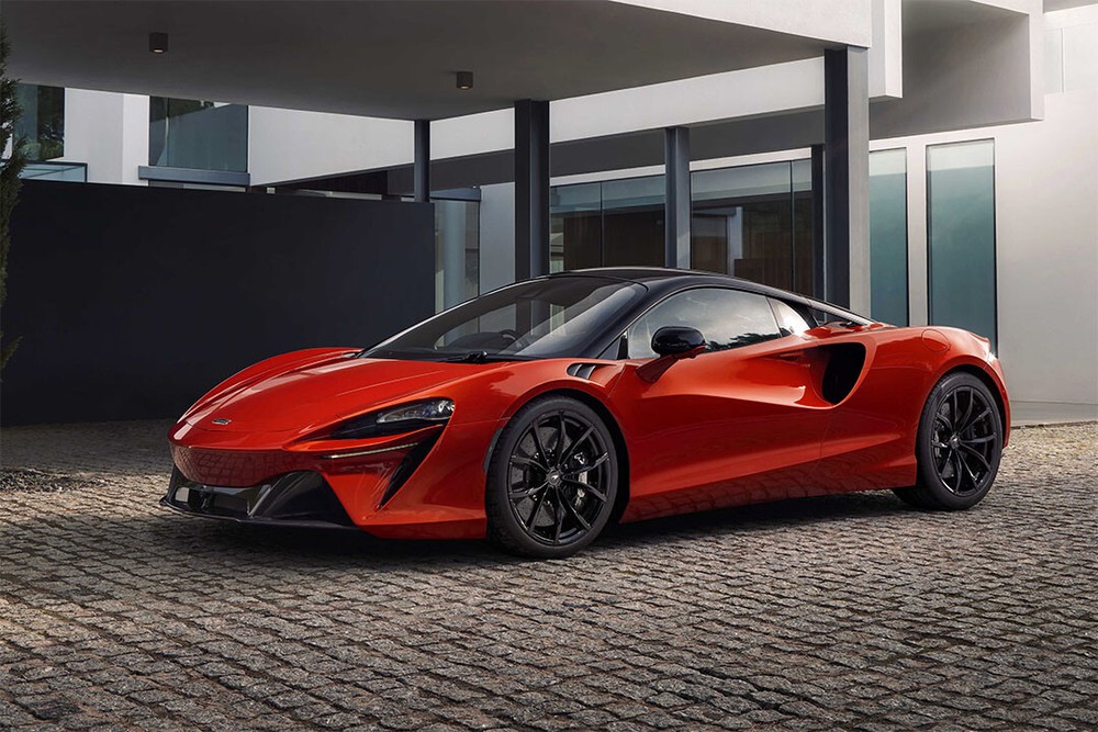 McLaren Artura Electric Sporty Car Red Wall Indoor Decor - POSTER 20x30