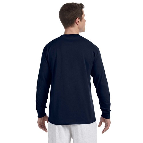 3 Pack Champion Men's Cotton Long Sleeve Crew Neck Tag Free T-Shirt - Picture 14 of 15