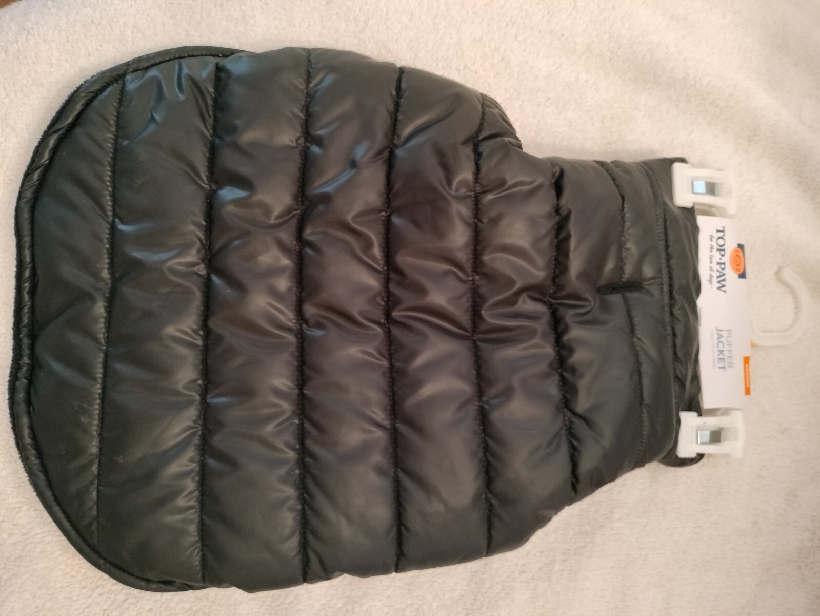 Top Paw Puffer Dog Coat XS/S/M/L Blk/Gray/Green/Blue Sale Benefits Dog