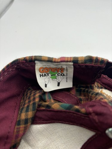 Vintage Goofys Hat Co Micky Mouse Snapback Hat Cap Made in USA Plaid One Size - Picture 3 of 4