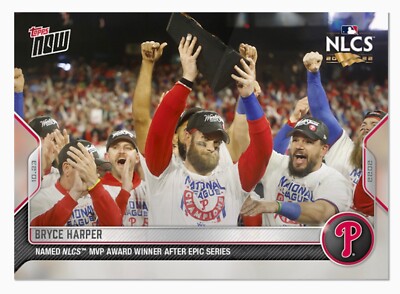 2022 TOPPS NOW 1127 BRYCE HARPER PHILLIES NAMED NLCS MVP