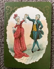 vintage swap playing card USPC 1899 “The Minuet”