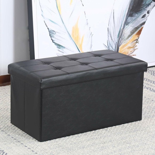 Simply Southern Jungle Pattern Folding Storage Ottoman For Sale