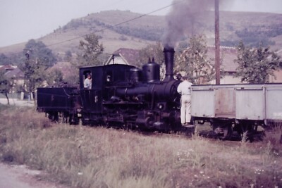 1982 Deutschland / Ungarn / Tschechien Dampflok Eisenbahn Dia Ref 378