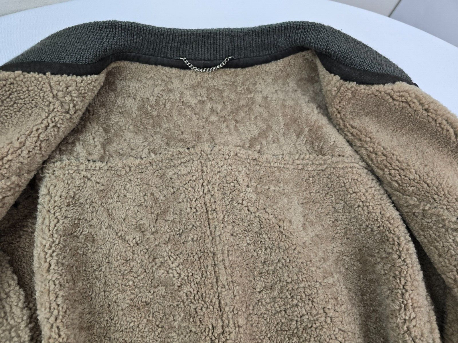 Givenchy Men's Shearling Sheepskin Leather B3 Bomber Aviator Jacket 50 M Italy thumbnail 18