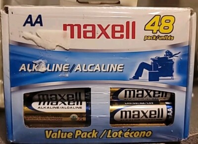 Maxell 723443 - LR648B Alkaline Batteries (AA; 48 pk; Box)