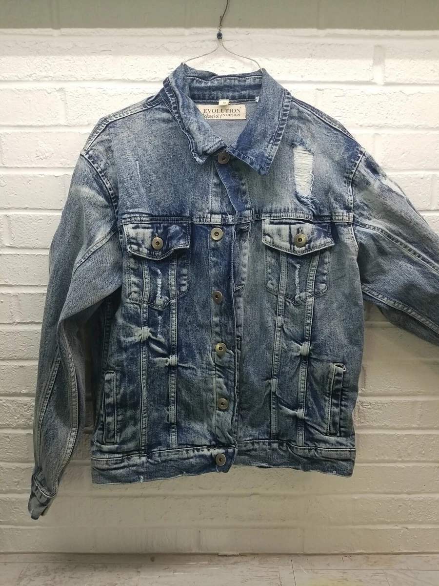 Designer jean jacket with patches cheap